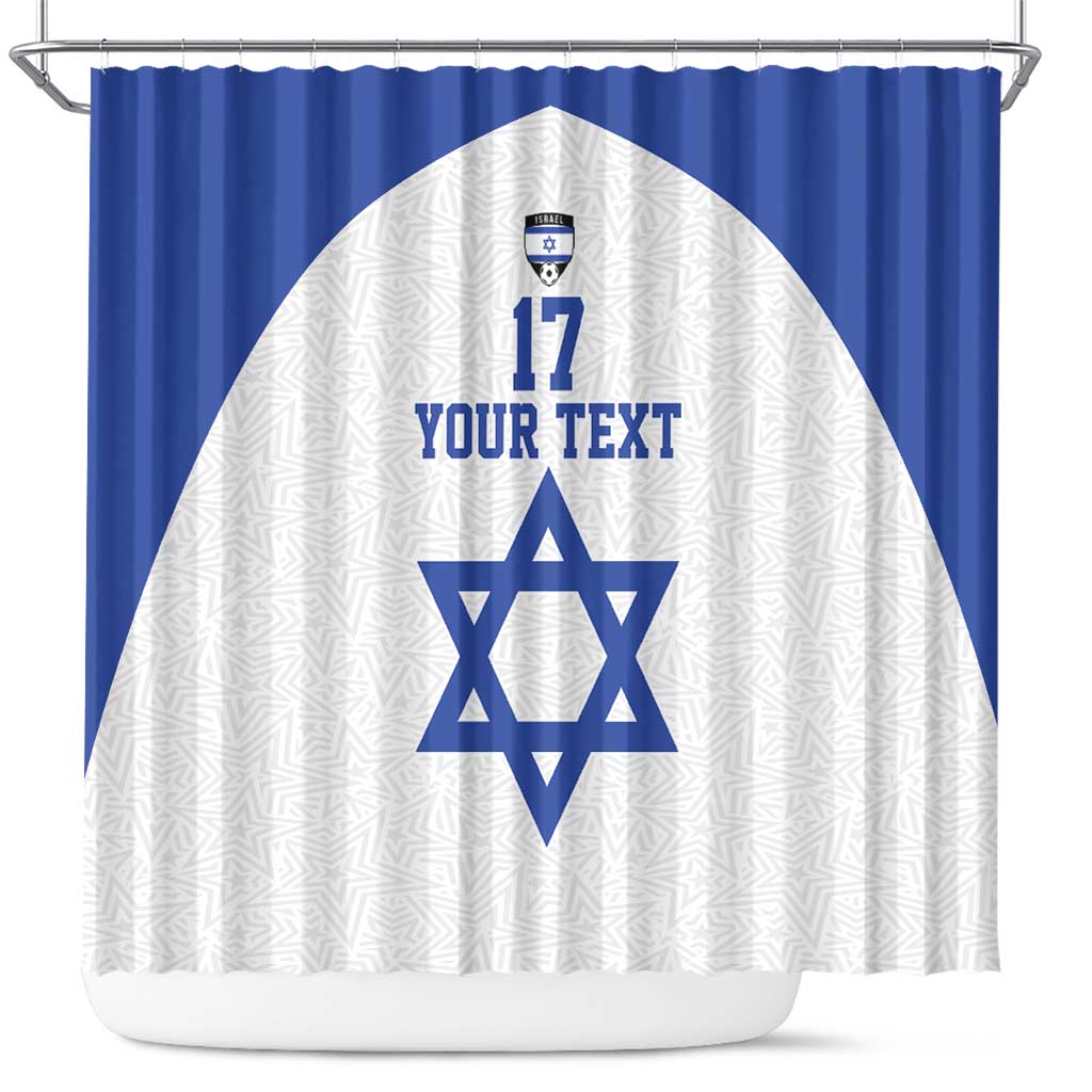 Custom Israel Football Go Champions Shower Curtain Sporty Style LT17