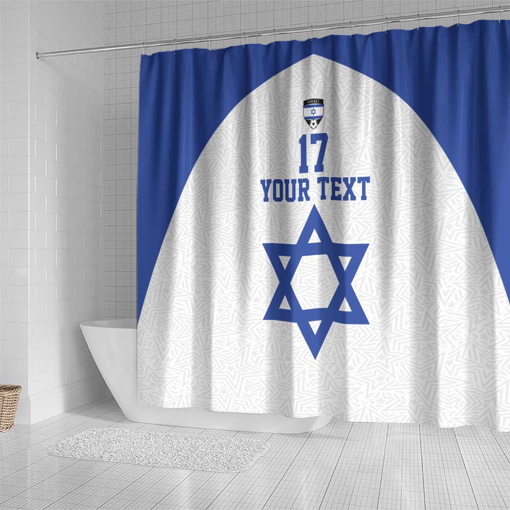 Custom Israel Football Go Champions Shower Curtain Sporty Style LT17