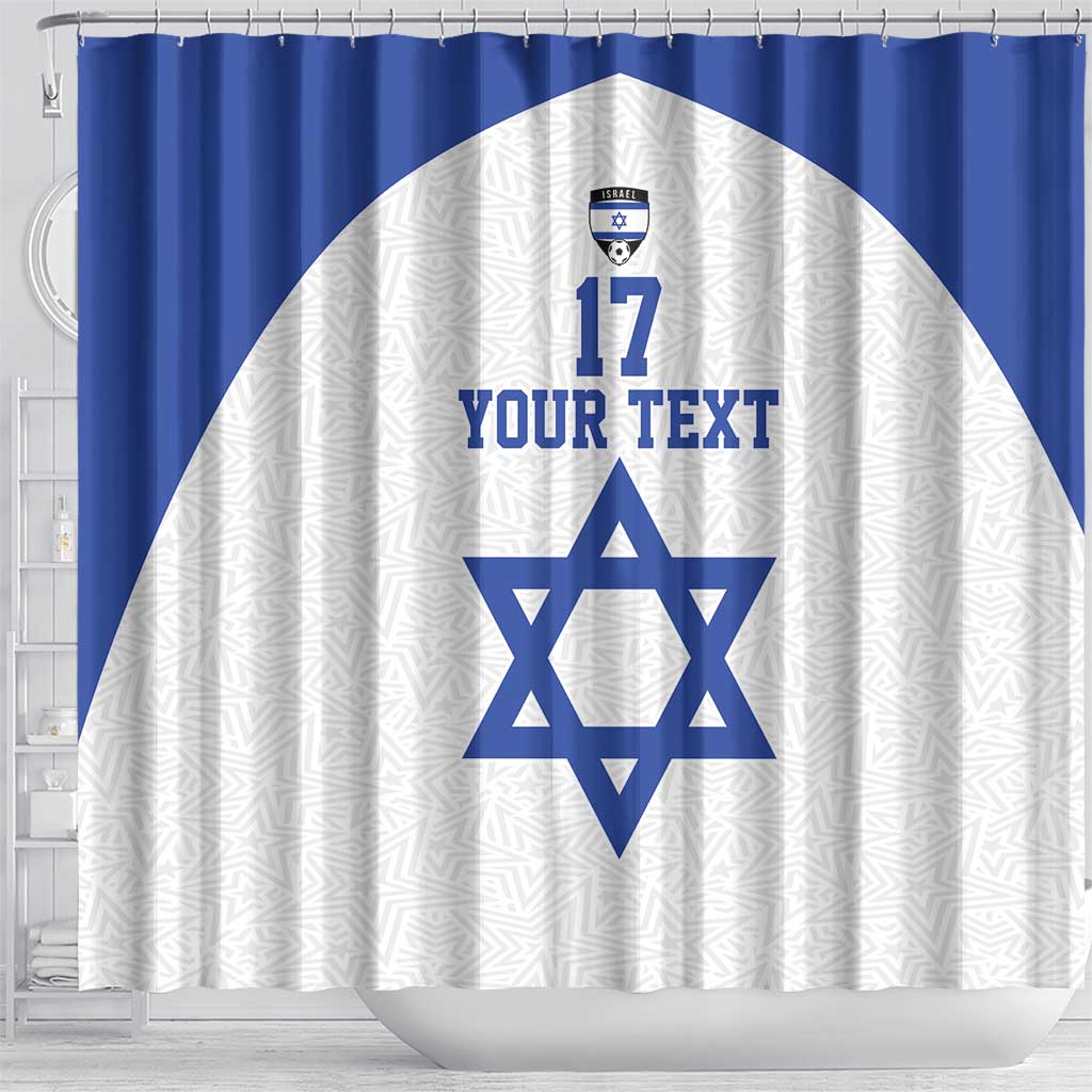 Custom Israel Football Go Champions Shower Curtain Sporty Style LT17
