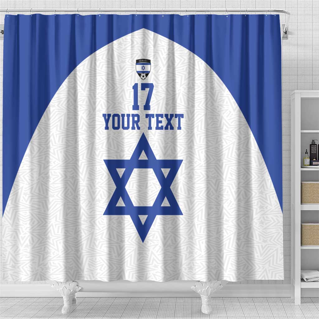 Custom Israel Football Go Champions Shower Curtain Sporty Style LT17