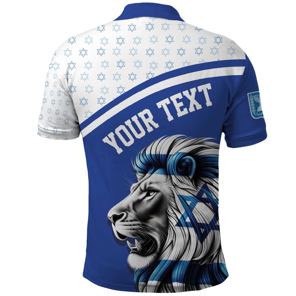Personalized Israel Lion of Judah Polo Shirt Flag and Coat of arms LT17