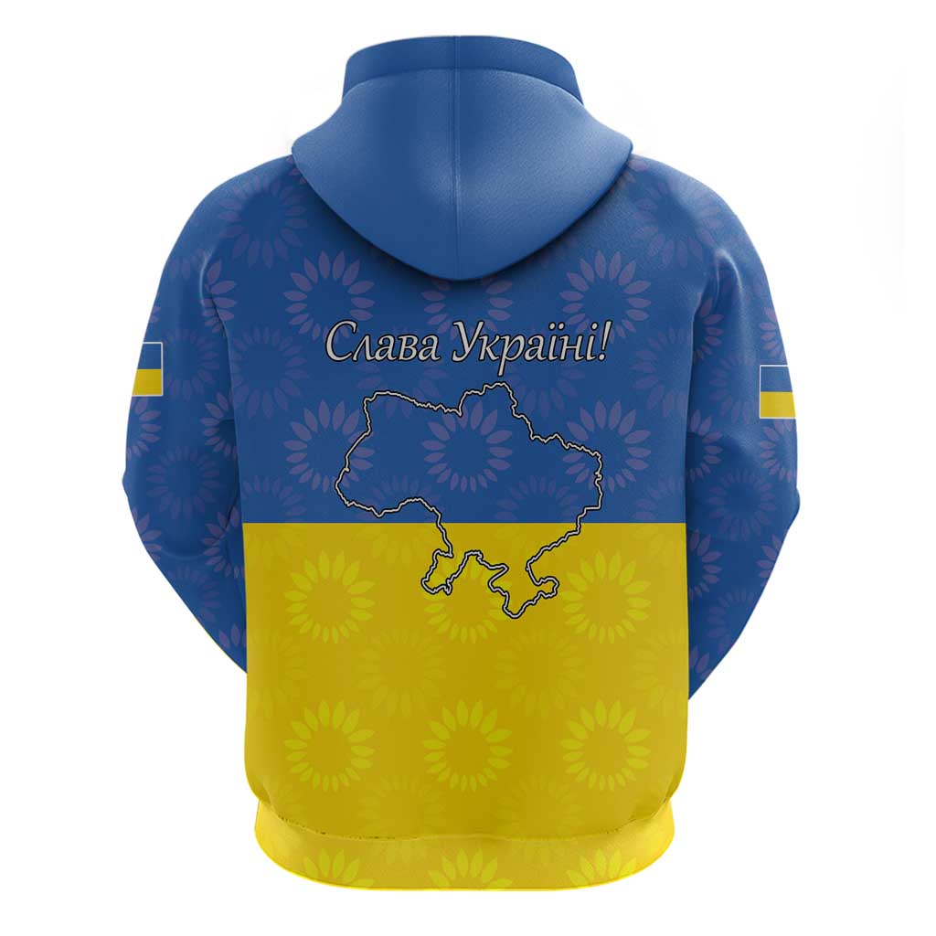 Ukraine National Flag Day Hoodie 23 August with Sunflower LT17