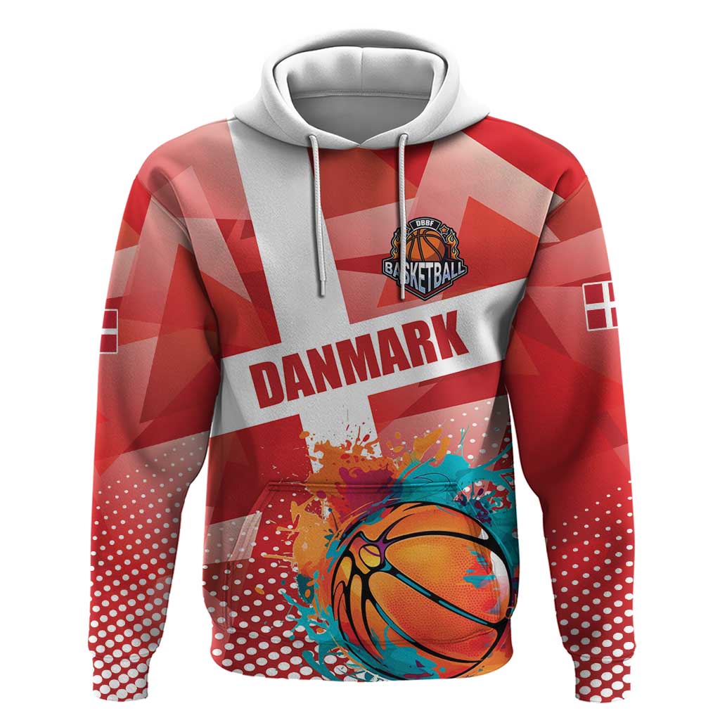 Custom Danmark Basketball Go Champions Hoodie Sporty Style LT17