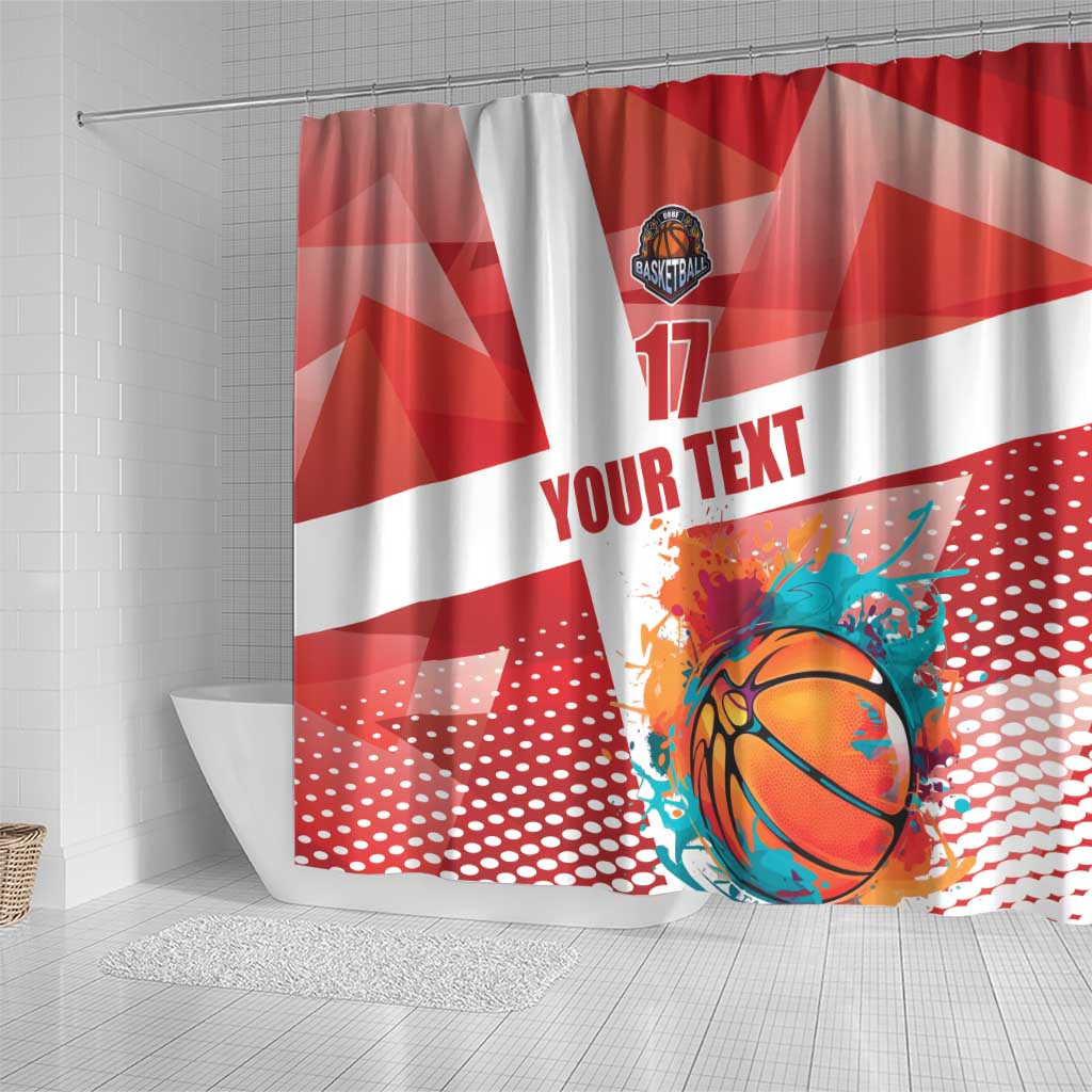 Custom Danmark Basketball Go Champions Shower Curtain Sporty Style LT17