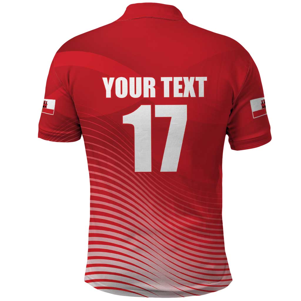 Custom Gibraltar We are Champions Polo Shirt Sporty Style LT17