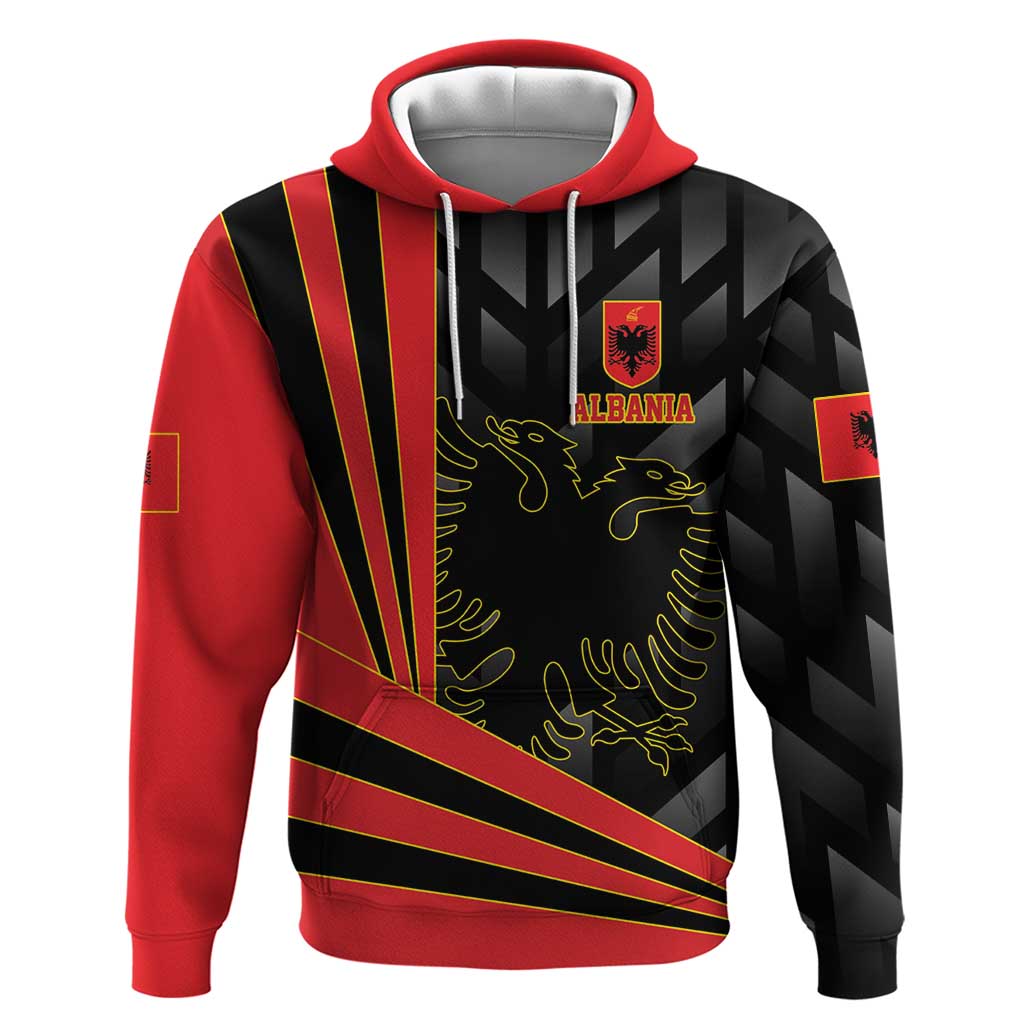 Custom Albania Football We are Champions Hoodie Sporty Style with The Double-headed eagle LT17