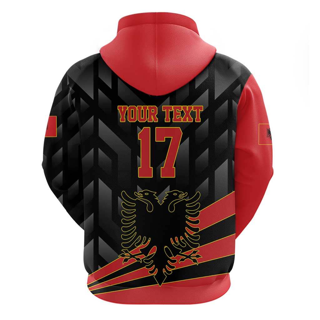 Custom Albania Football We are Champions Hoodie Sporty Style with The Double-headed eagle LT17