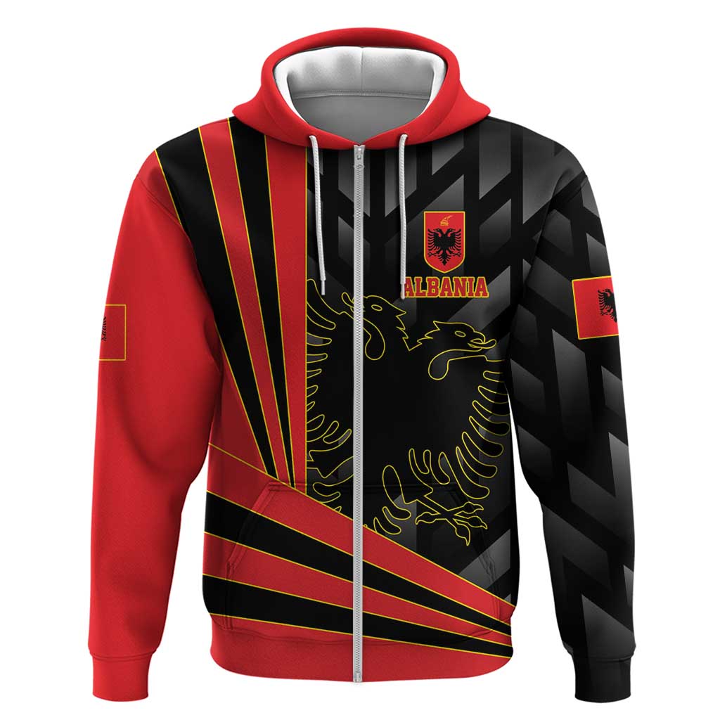 Custom Albania Football We are Champions Hoodie Sporty Style with The Double-headed eagle LT17