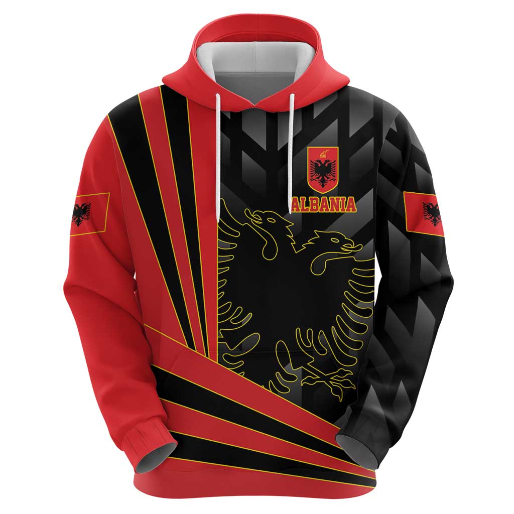 Custom Albania Football We are Champions Hoodie Sporty Style with The Double-headed eagle LT17