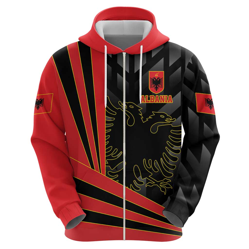 Custom Albania Football We are Champions Hoodie Sporty Style with The Double-headed eagle LT17