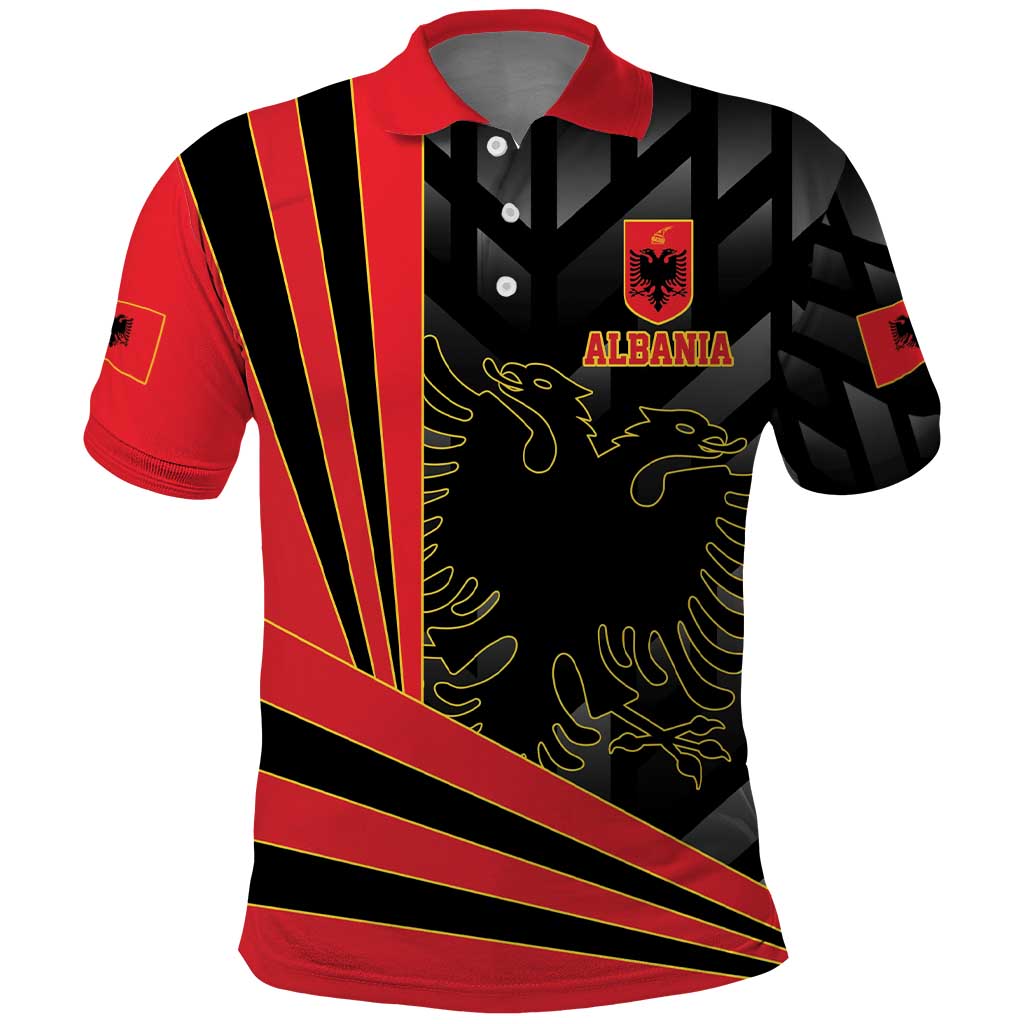 Custom Albania Football We are Champions Polo Shirt Sporty Style with The Double-headed eagle LT17