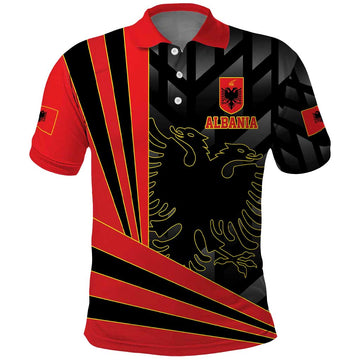 Custom Albania Football We are Champions Polo Shirt Sporty Style with The Double-headed eagle LT17