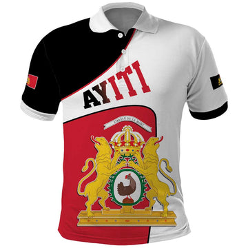 Haiti First Empire Polo Shirt Anpi an Ayiti 1804-1806 LT17