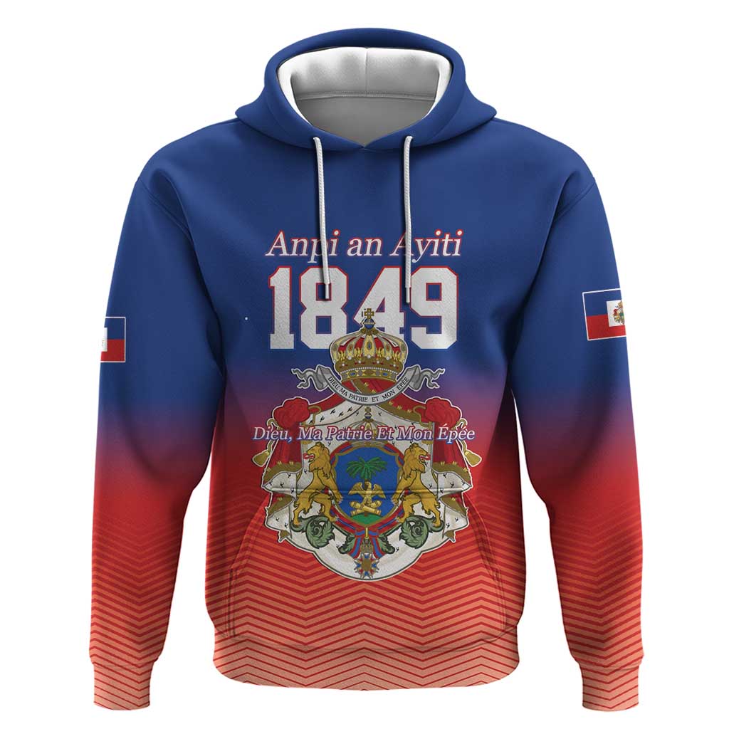 Personalized Haiti Second Empire Hoodie Anpi an Ayiti 1849-1859 LT17