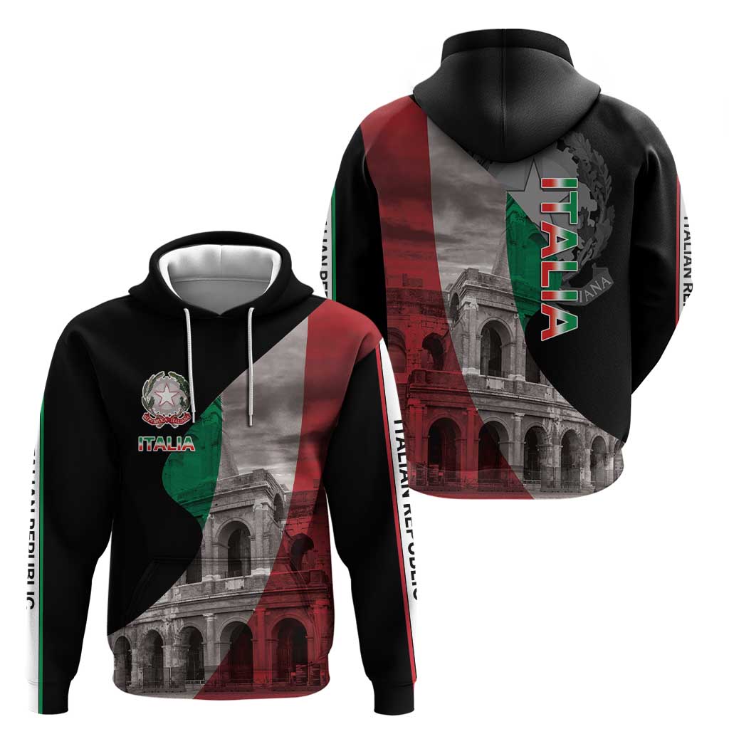 Italian Republic The Pantheon Hoodie Emblema della Repubblica Italiana LT17