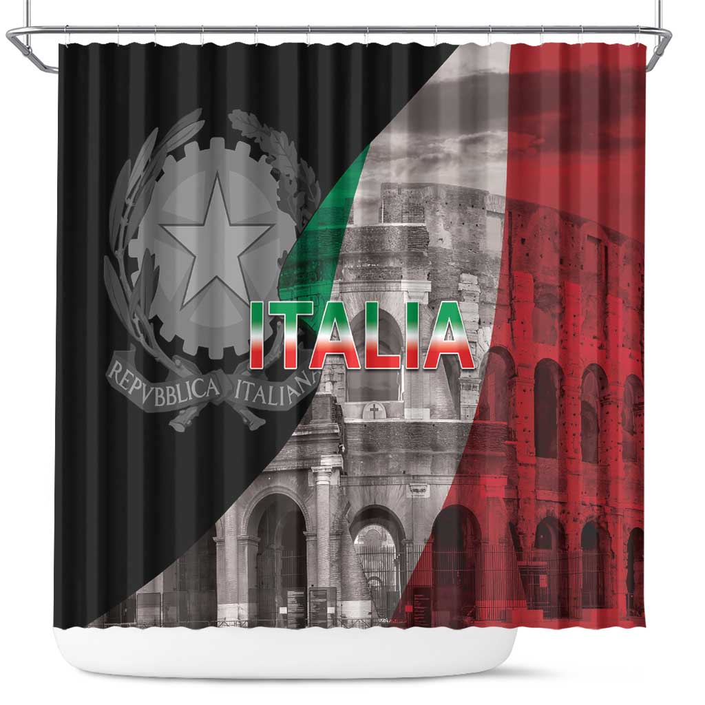 Italian Republic The Pantheon Shower Curtain Emblema della Repubblica Italiana LT17