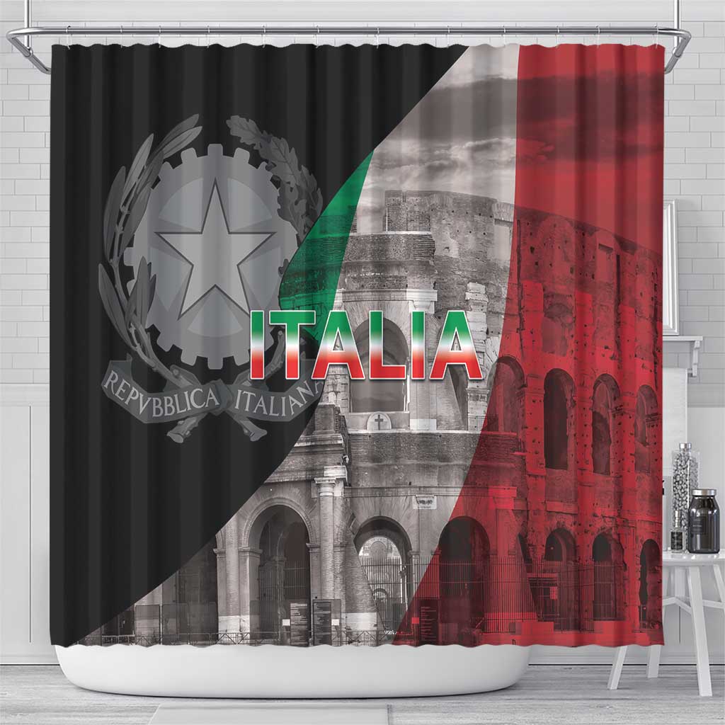 Italian Republic The Pantheon Shower Curtain Emblema della Repubblica Italiana LT17
