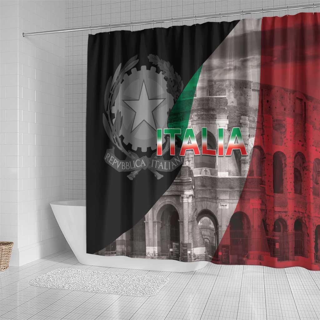 Italian Republic The Pantheon Shower Curtain Emblema della Repubblica Italiana LT17