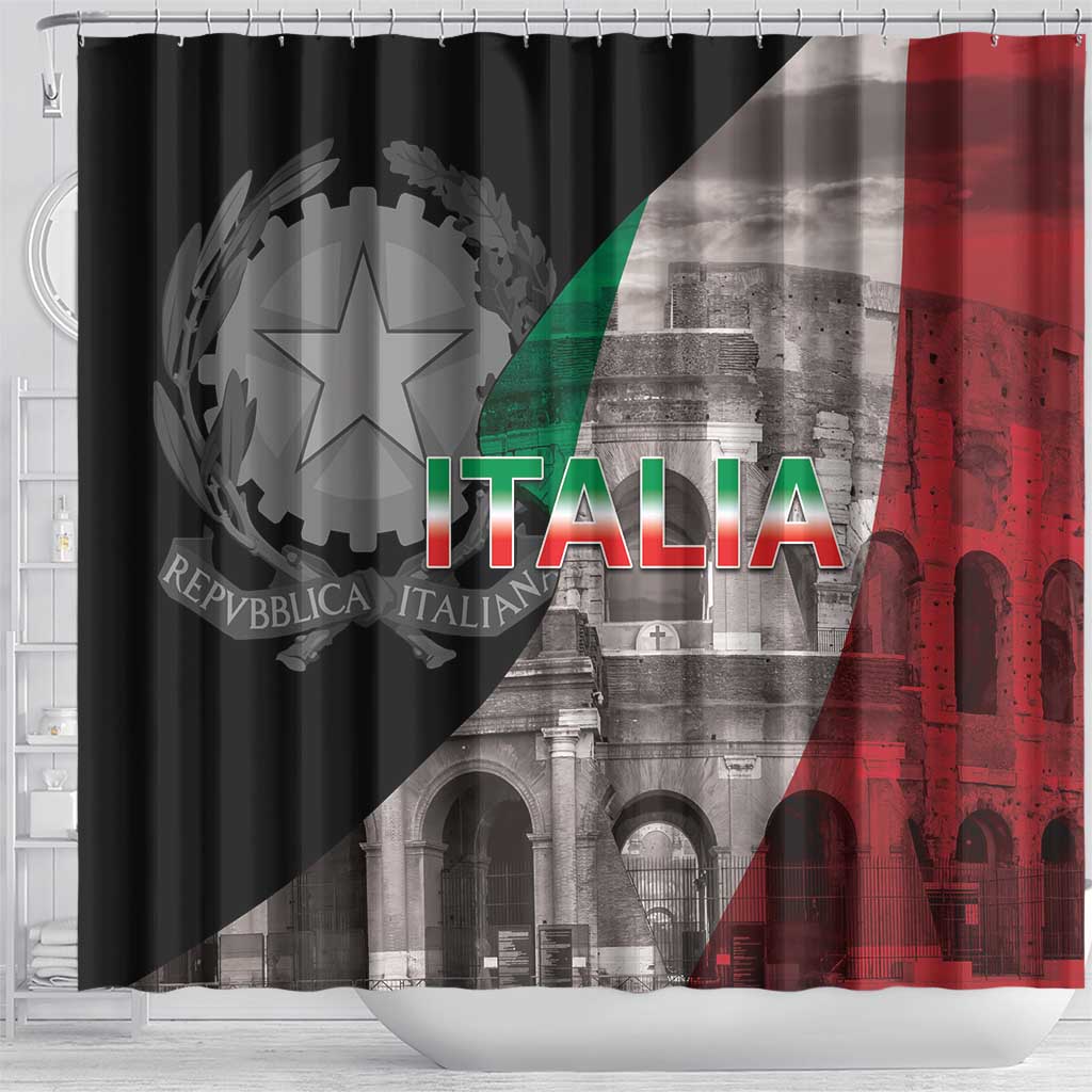 Italian Republic The Pantheon Shower Curtain Emblema della Repubblica Italiana LT17