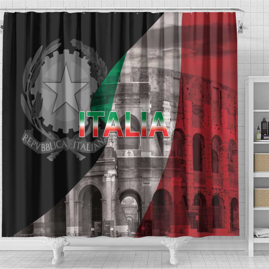 Italian Republic The Pantheon Shower Curtain Emblema della Repubblica Italiana LT17