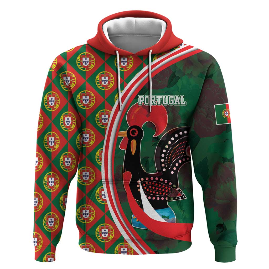 Personalized Portugal Rooster of Barcelos Hoodie Portuguese Flag LT17