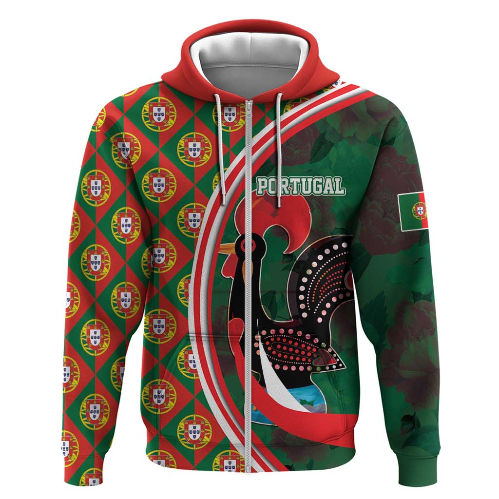 Personalized Portugal Rooster of Barcelos Hoodie Portuguese Flag LT17