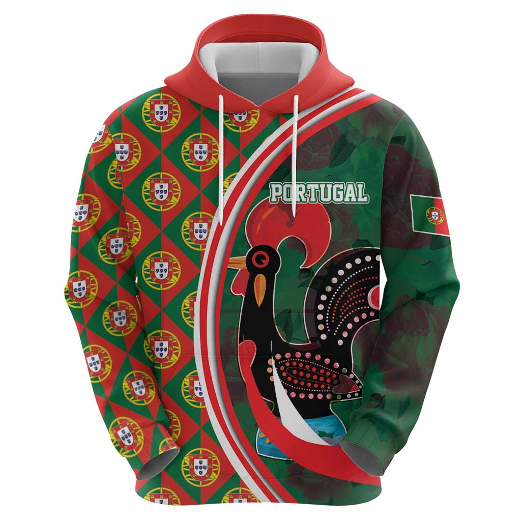 Personalized Portugal Rooster of Barcelos Hoodie Portuguese Flag LT17