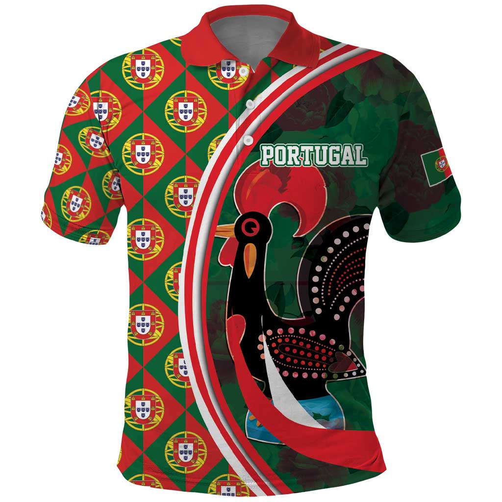 Personalized Portugal Rooster of Barcelos Polo Shirt Portuguese Flag LT17