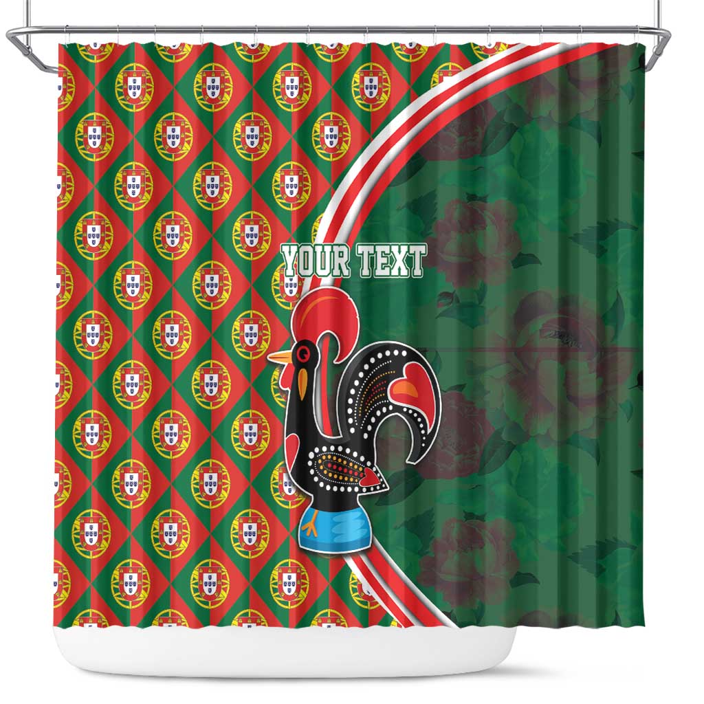 Personalized Portugal Rooster of Barcelos Shower Curtain Portuguese Flag LT17