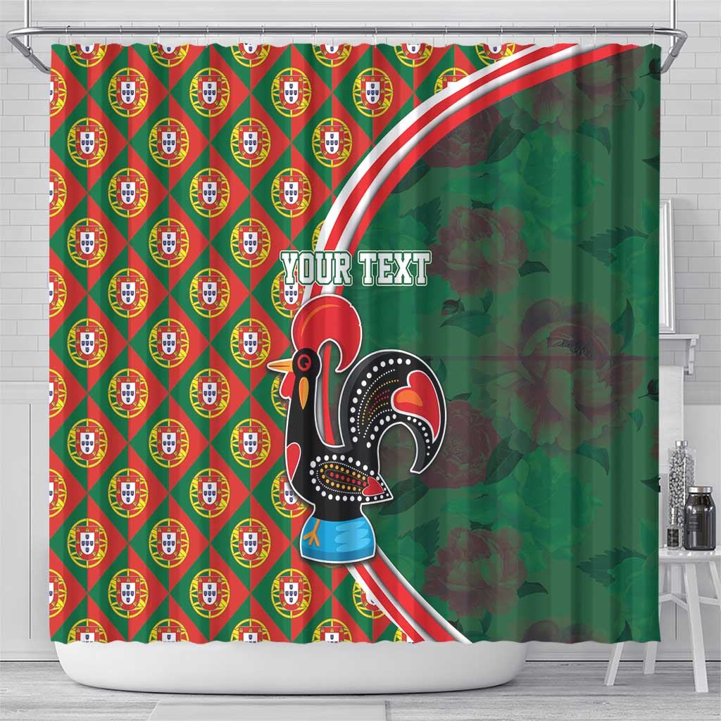 Personalized Portugal Rooster of Barcelos Shower Curtain Portuguese Flag LT17