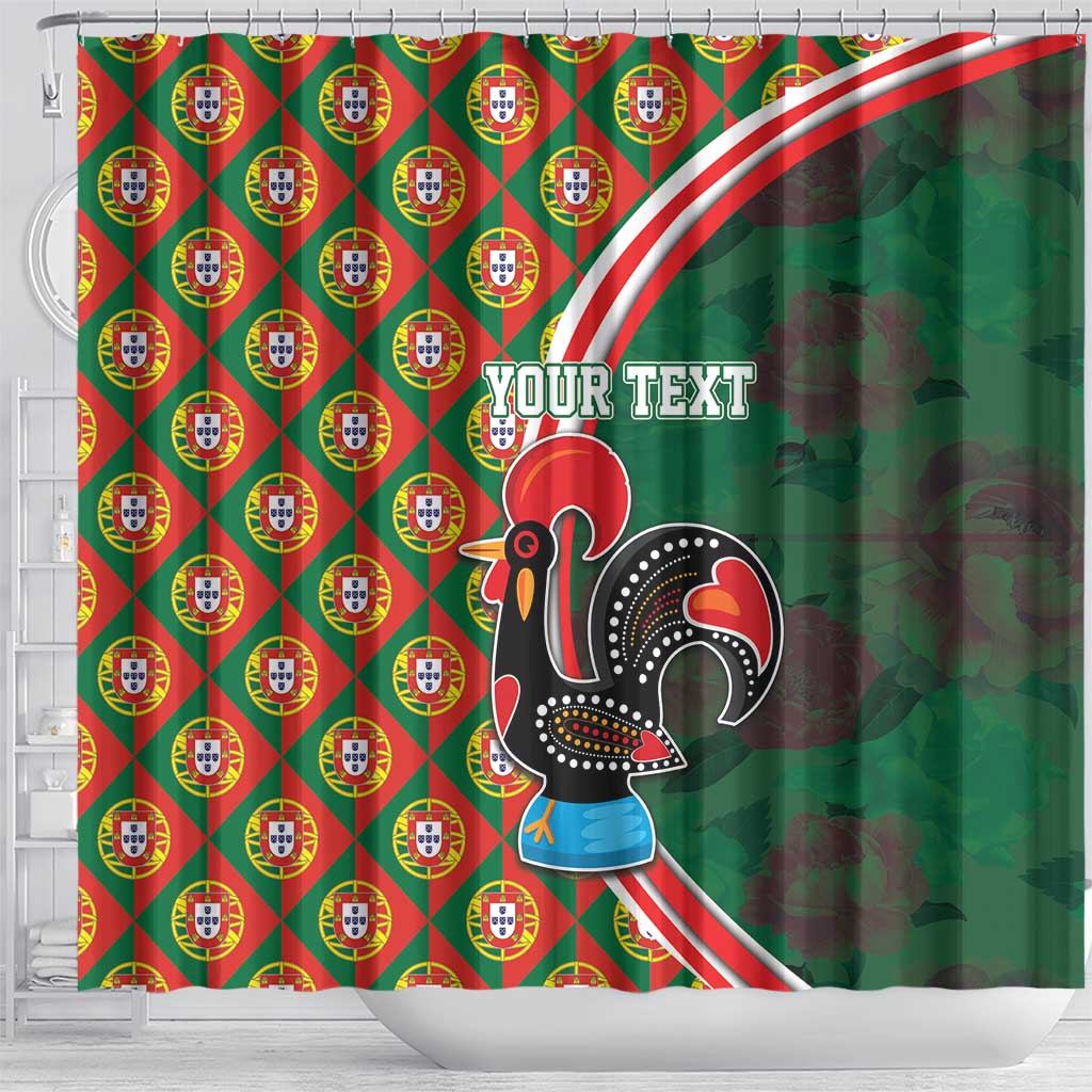 Personalized Portugal Rooster of Barcelos Shower Curtain Portuguese Flag LT17
