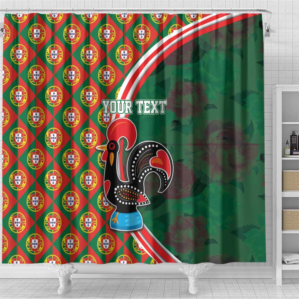 Personalized Portugal Rooster of Barcelos Shower Curtain Portuguese Flag LT17