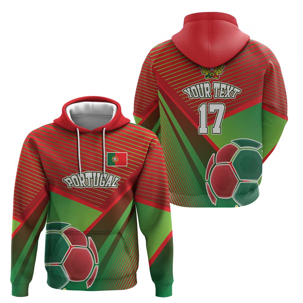 Custom Portugal Football Go Champions Hoodie Sporty Style LT17