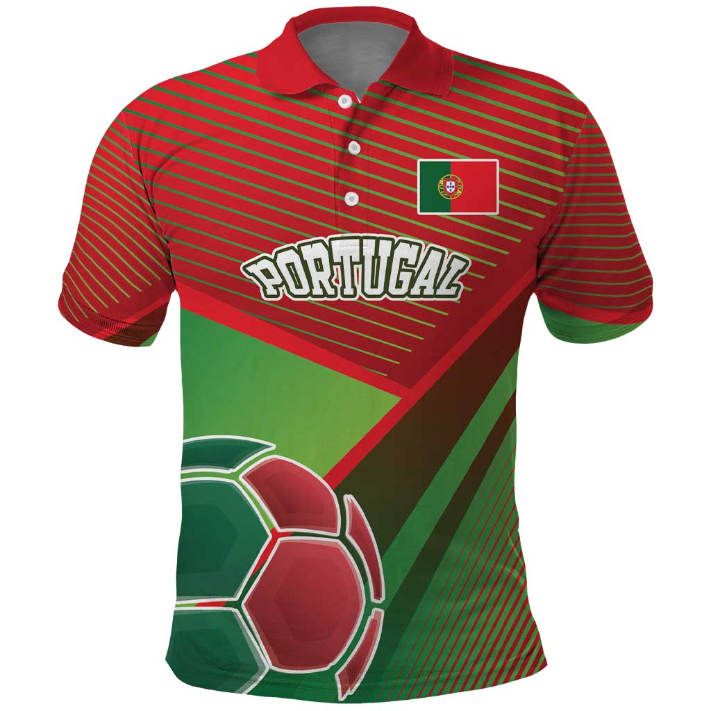Custom Portugal Football Go Champions Polo Shirt Sporty Style LT17