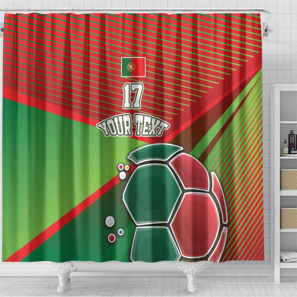 Custom Portugal Football Go Champions Shower Curtain Sporty Style LT17
