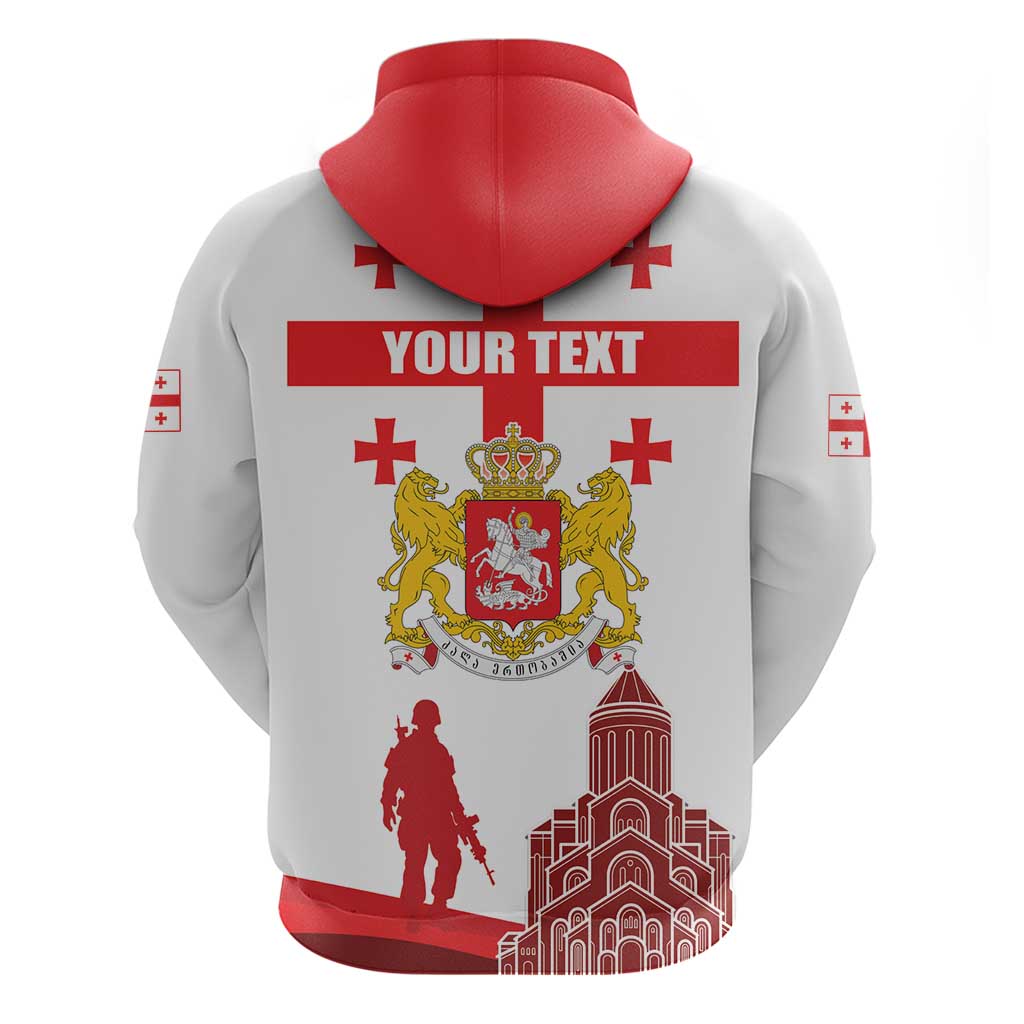 Personalized Georgia National Unity Day Hoodie 9th April with Coat of Arms and Flag LT17