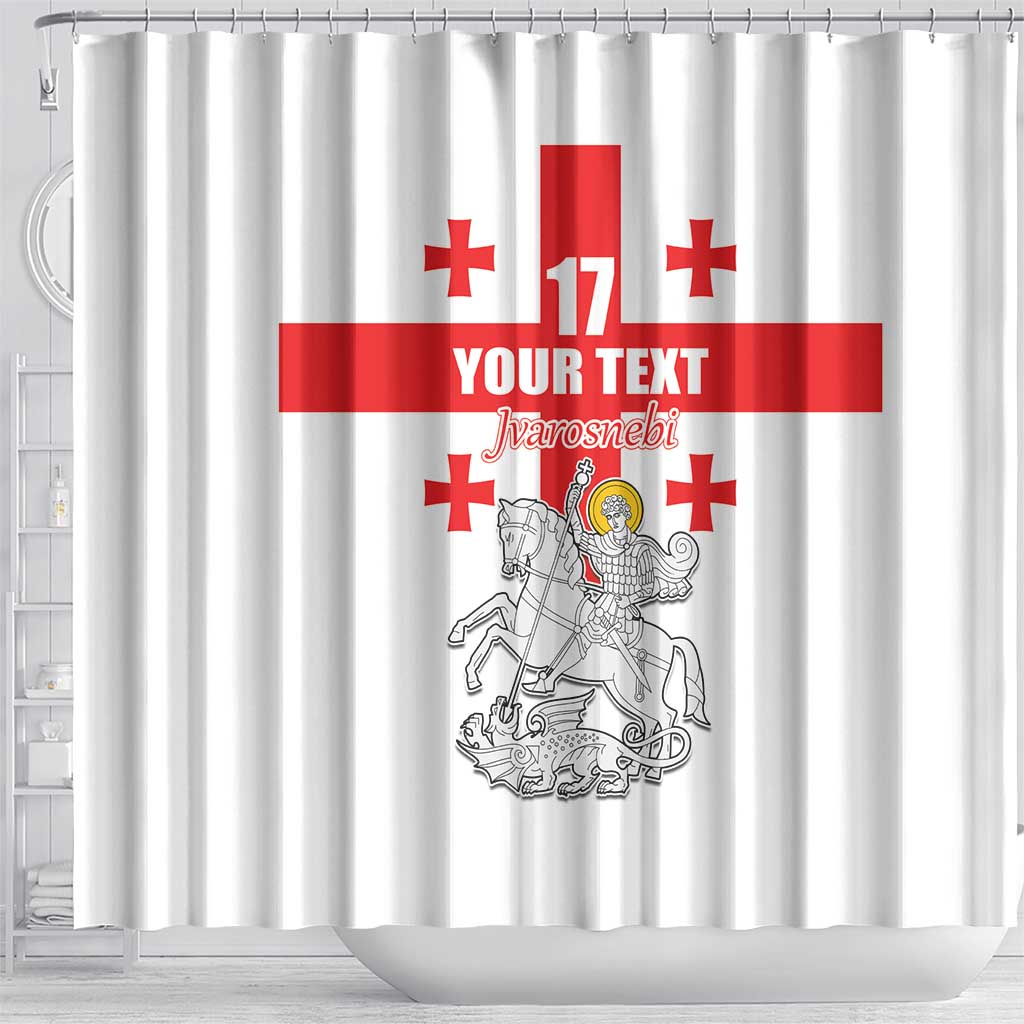 Custom Georgia Football We are Champions Shower Curtain Sporty Style with Coat of Arms LT17