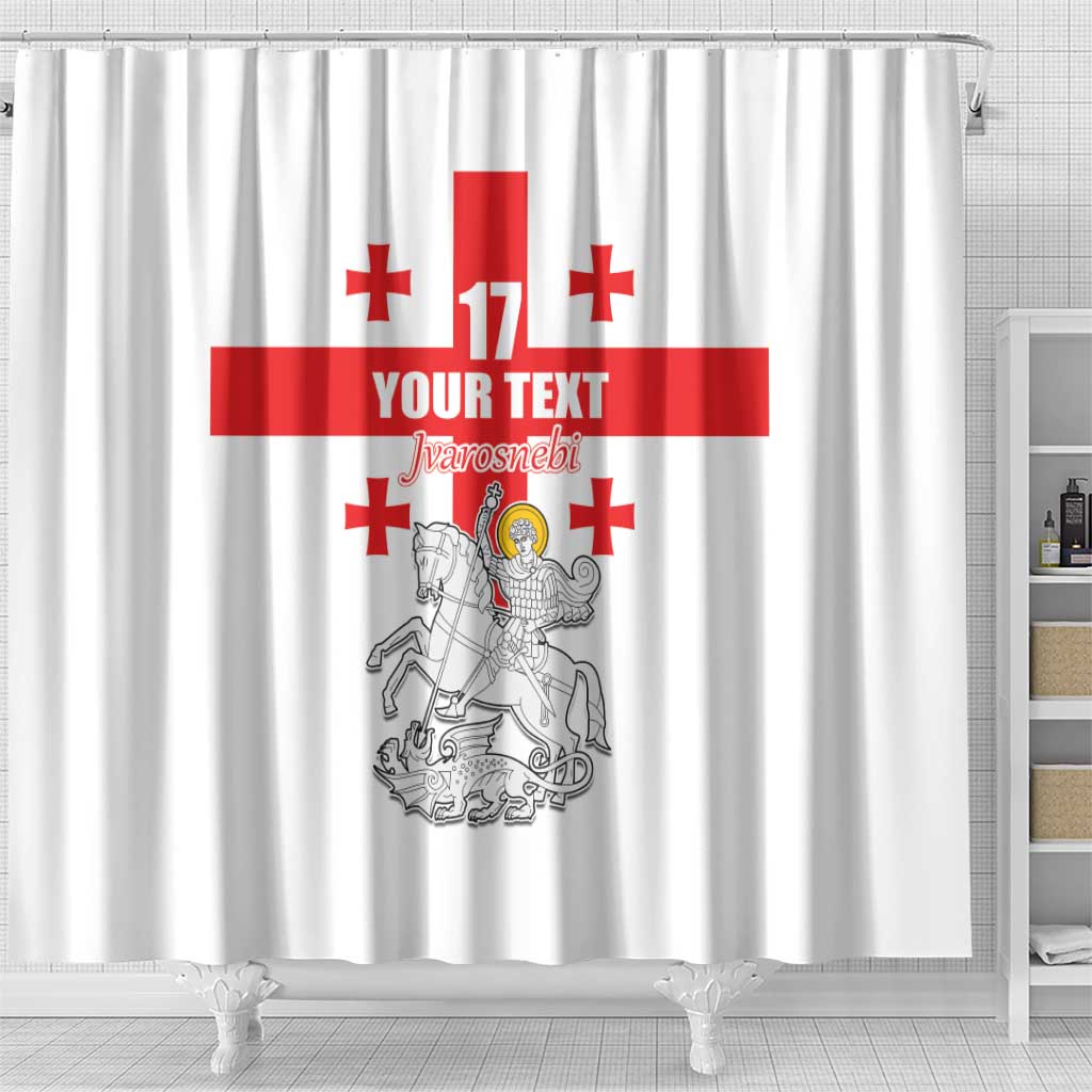 Custom Georgia Football We are Champions Shower Curtain Sporty Style with Coat of Arms LT17
