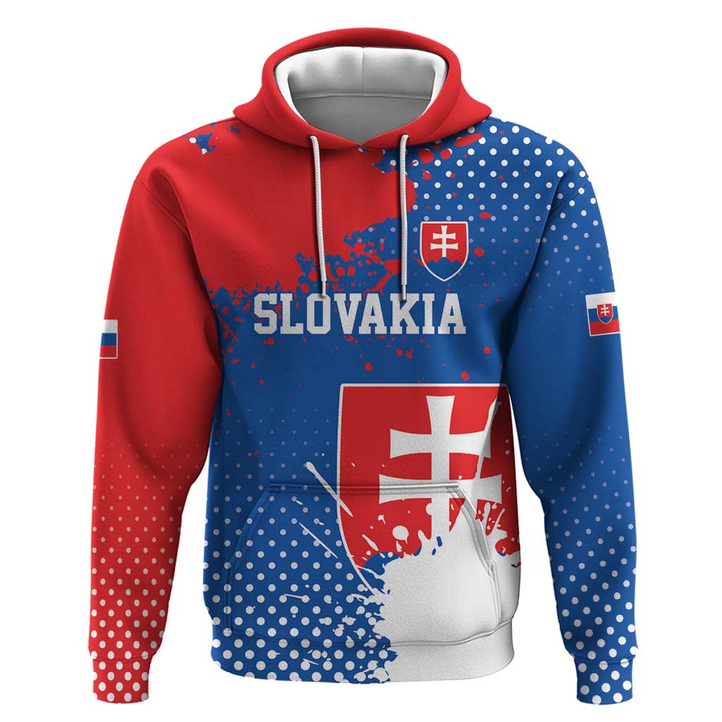 Personalized Slovakia Coat of Arms Hoodie Map Flag Style LT17