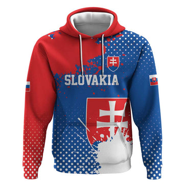 Personalized Slovakia Coat of Arms Hoodie Map Flag Style LT17