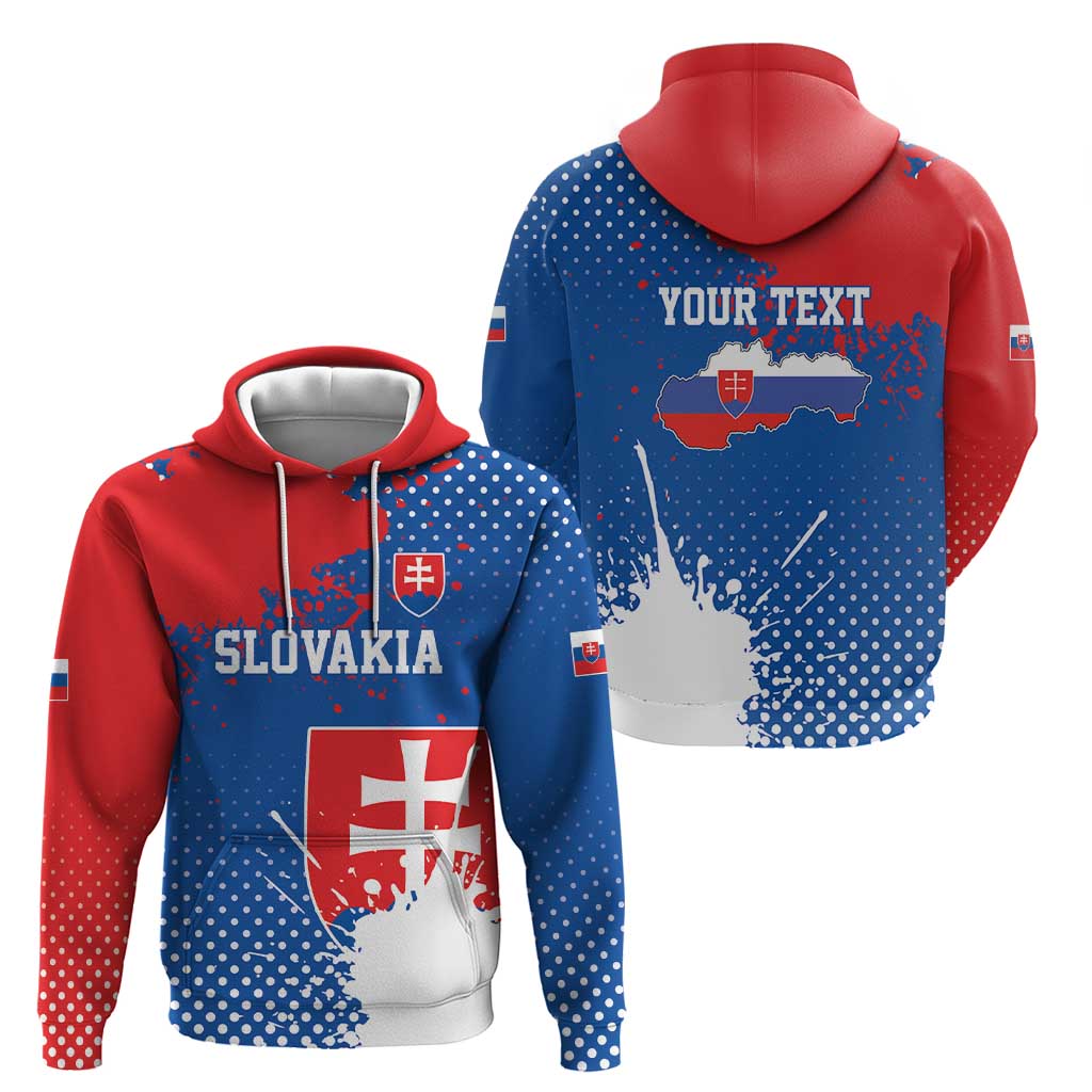 Personalized Slovakia Coat of Arms Hoodie Map Flag Style LT17