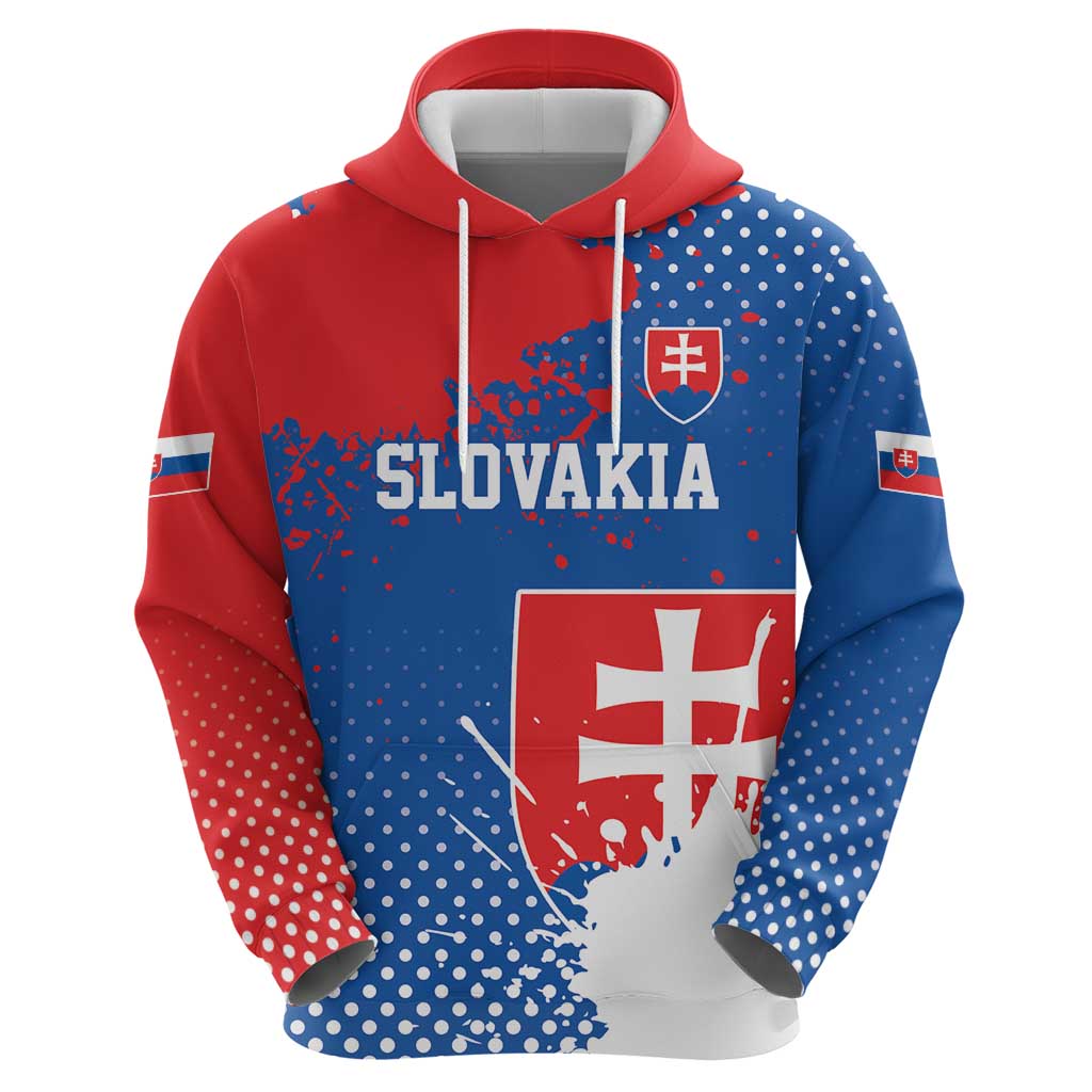 Personalized Slovakia Coat of Arms Hoodie Map Flag Style LT17