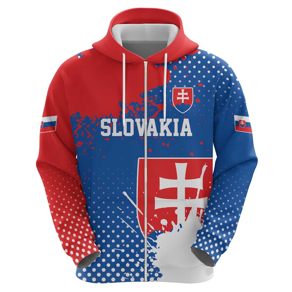 Personalized Slovakia Coat of Arms Hoodie Map Flag Style LT17