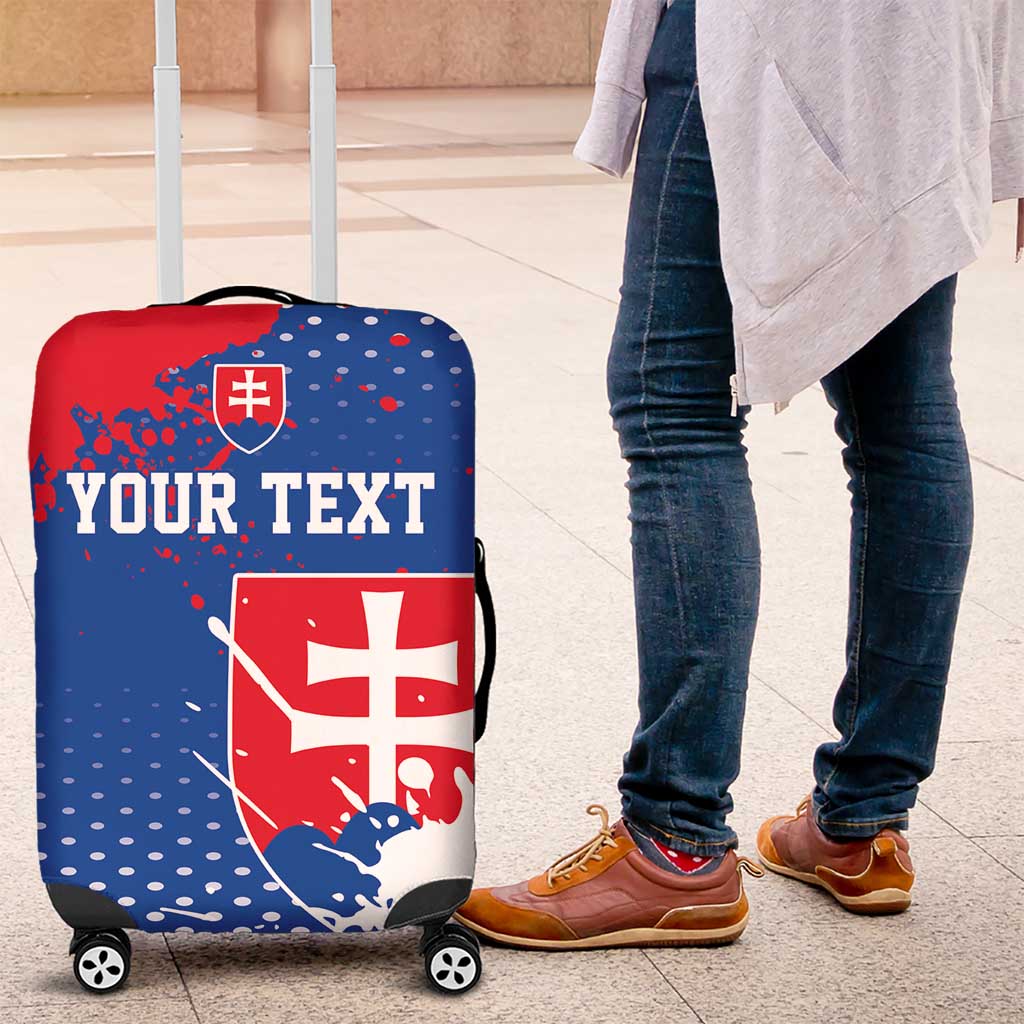 Personalized Slovakia Coat of Arms Luggage Cover Map Flag Style LT17