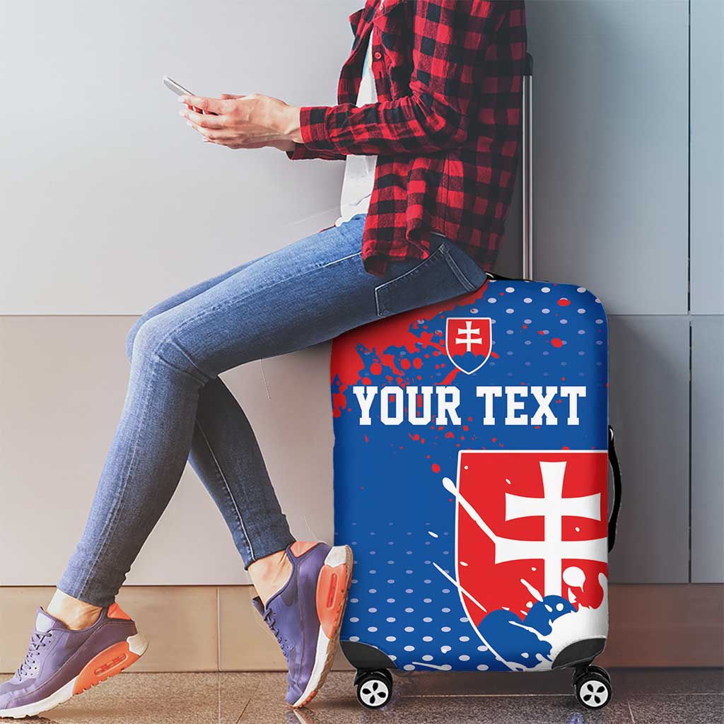 Personalized Slovakia Coat of Arms Luggage Cover Map Flag Style LT17