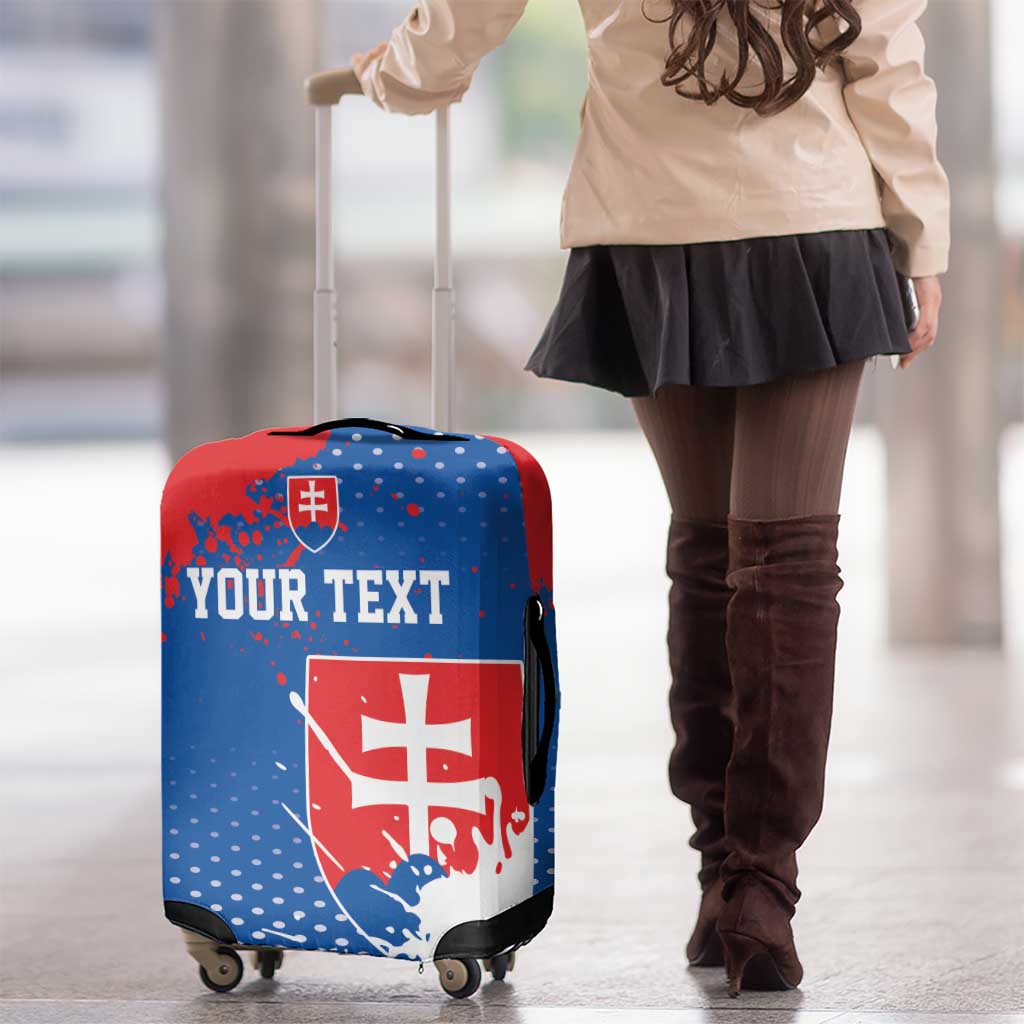 Personalized Slovakia Coat of Arms Luggage Cover Map Flag Style LT17