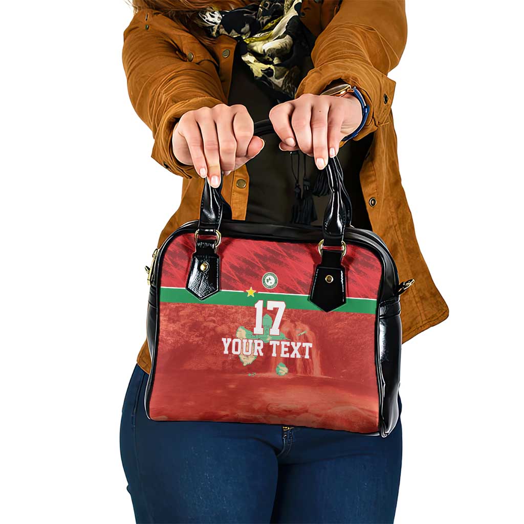 Custom Guadeloupe Football Shoulder Handbag Basse Terre Red Style LT17