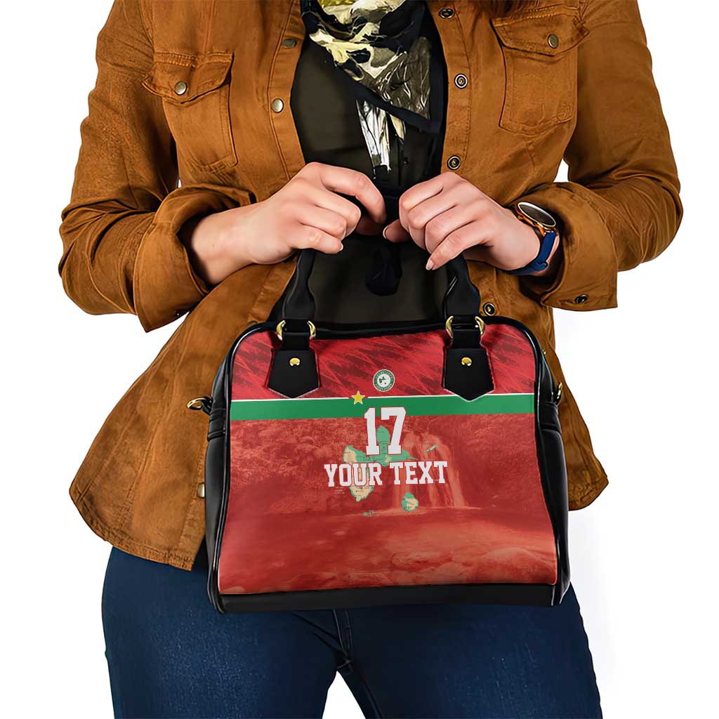 Custom Guadeloupe Football Shoulder Handbag Basse Terre Red Style LT17
