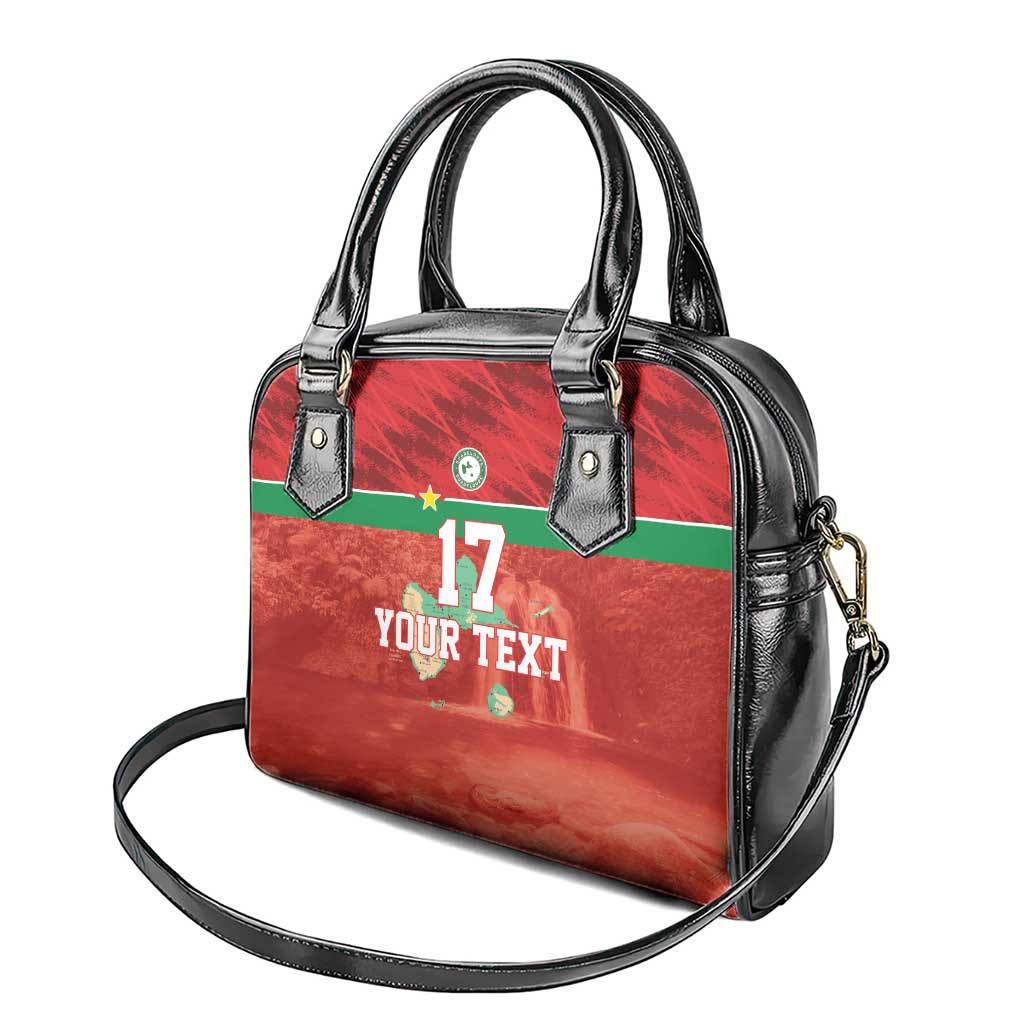 Custom Guadeloupe Football Shoulder Handbag Basse Terre Red Style LT17