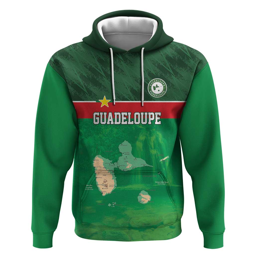 Custom Guadeloupe Football Hoodie Basse Terre Green Style LT17
